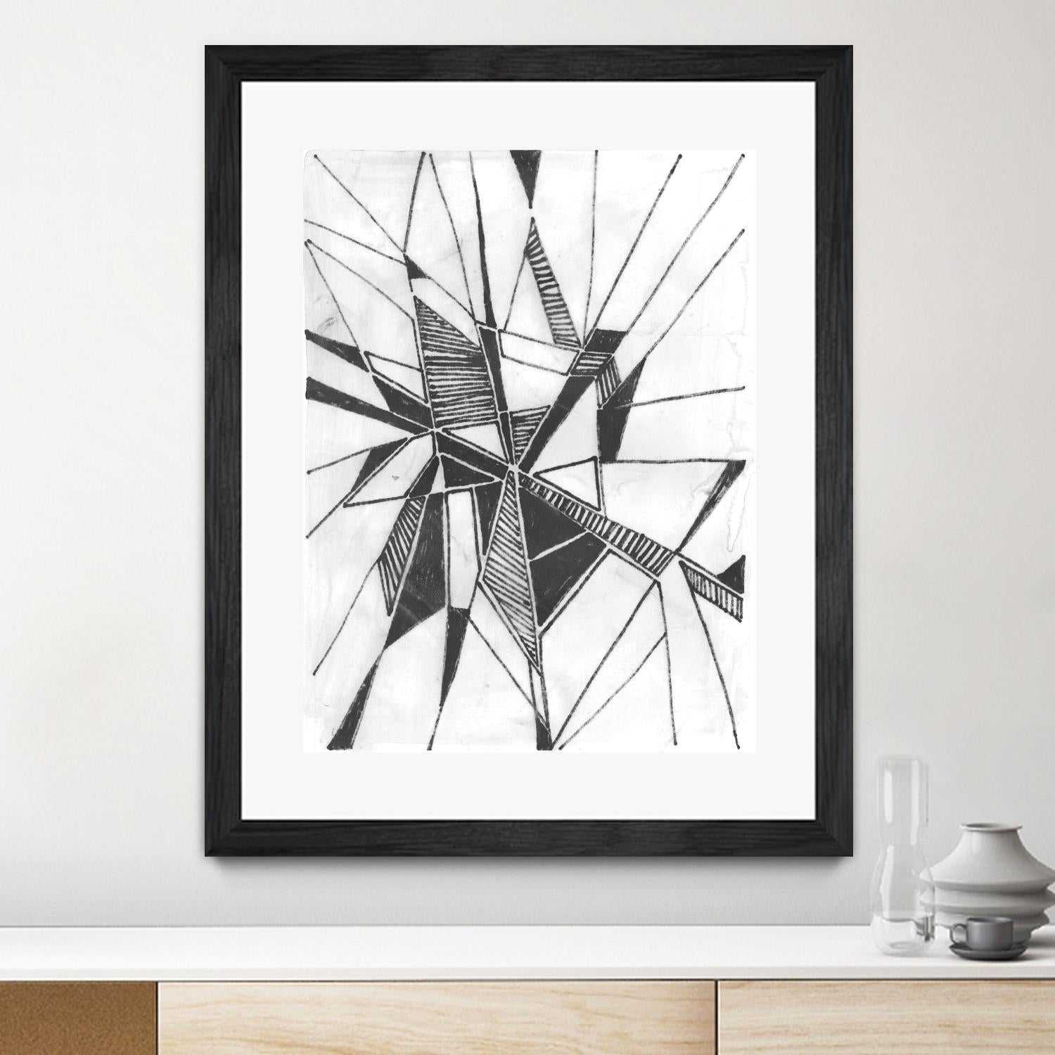 Symbol Imprint II by June Erica Vess on GIANT ART - black abstract