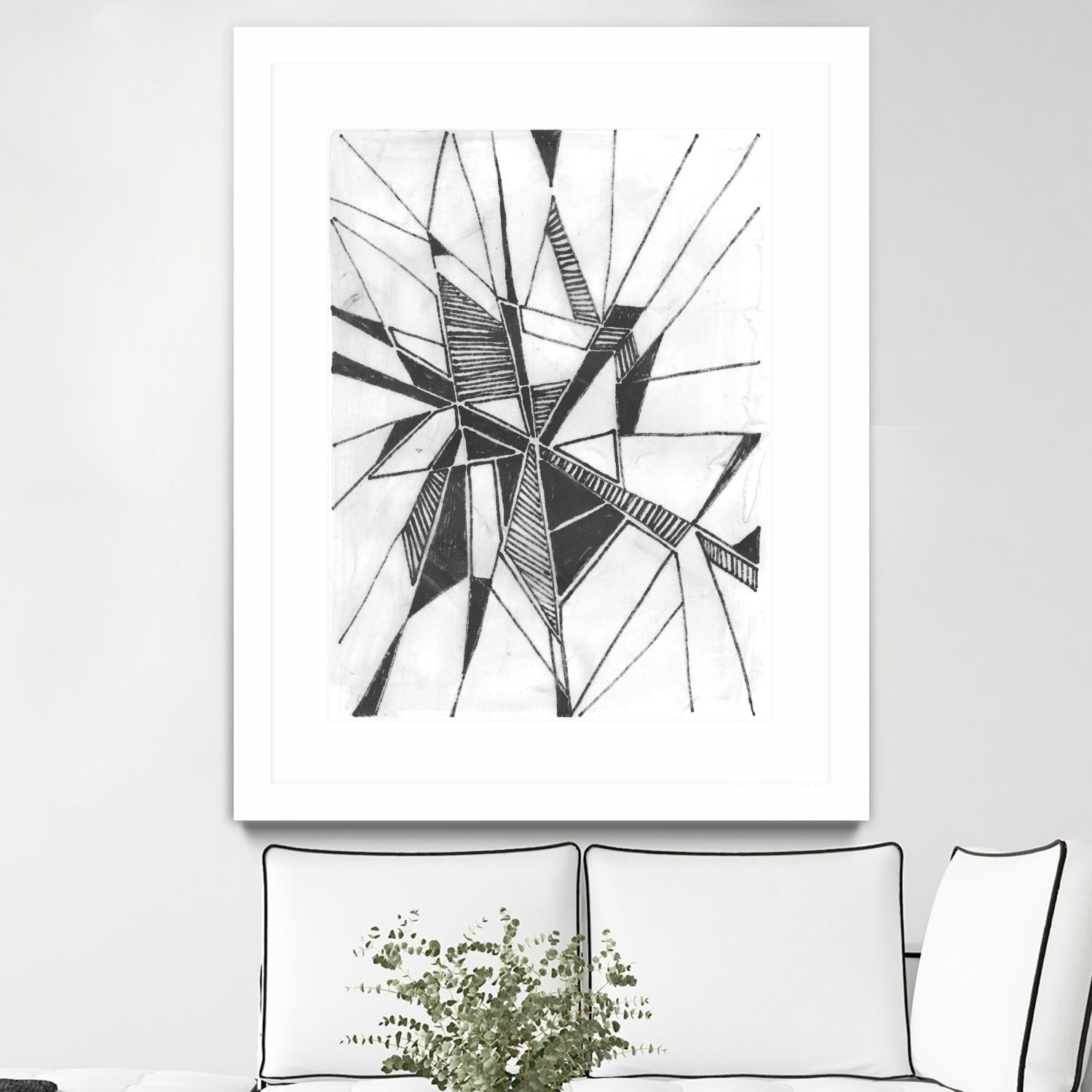 Symbol Imprint II by June Erica Vess on GIANT ART - black abstract