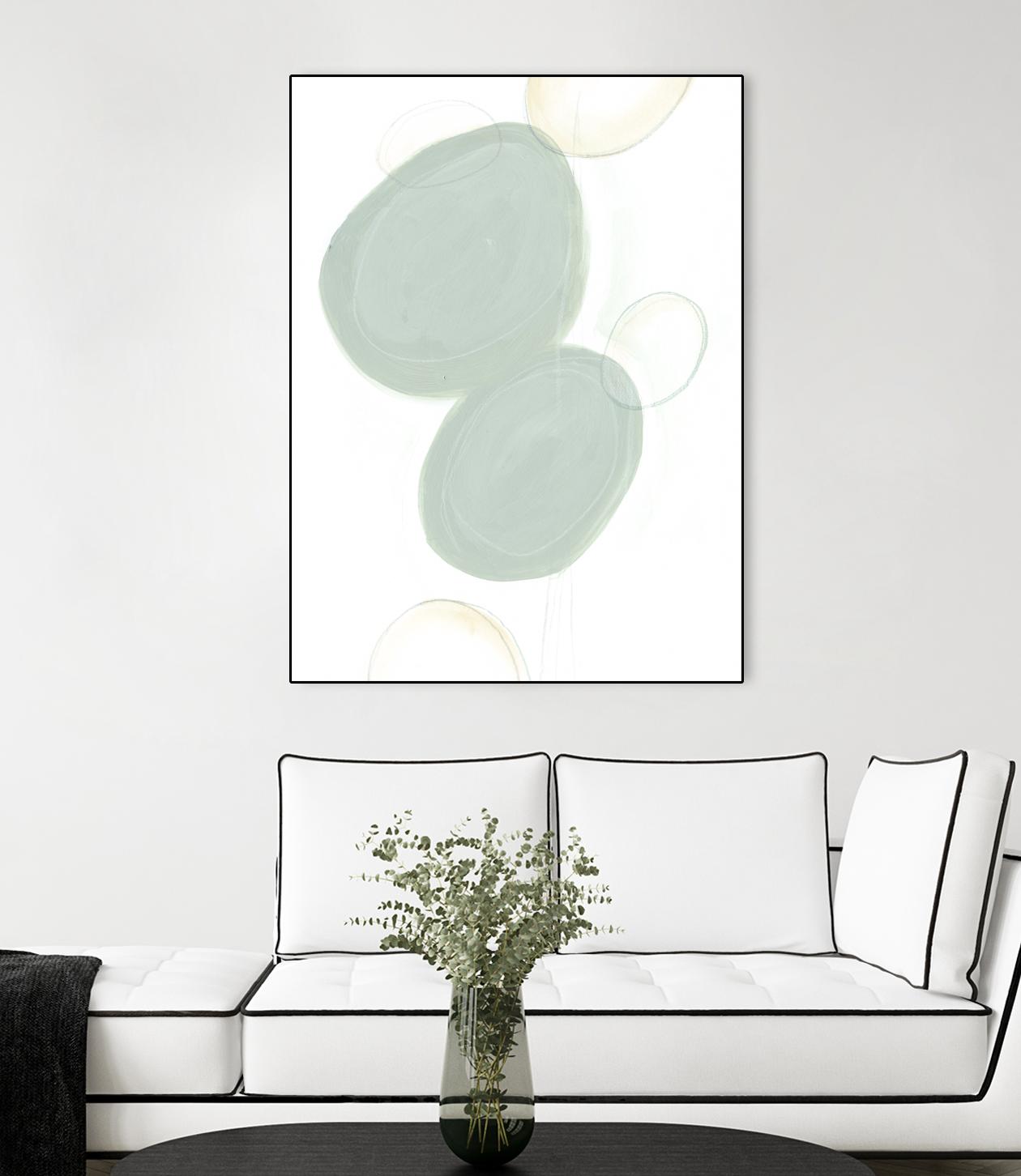 Implied Motif I by June Erica Vess on GIANT ART - green abstract
