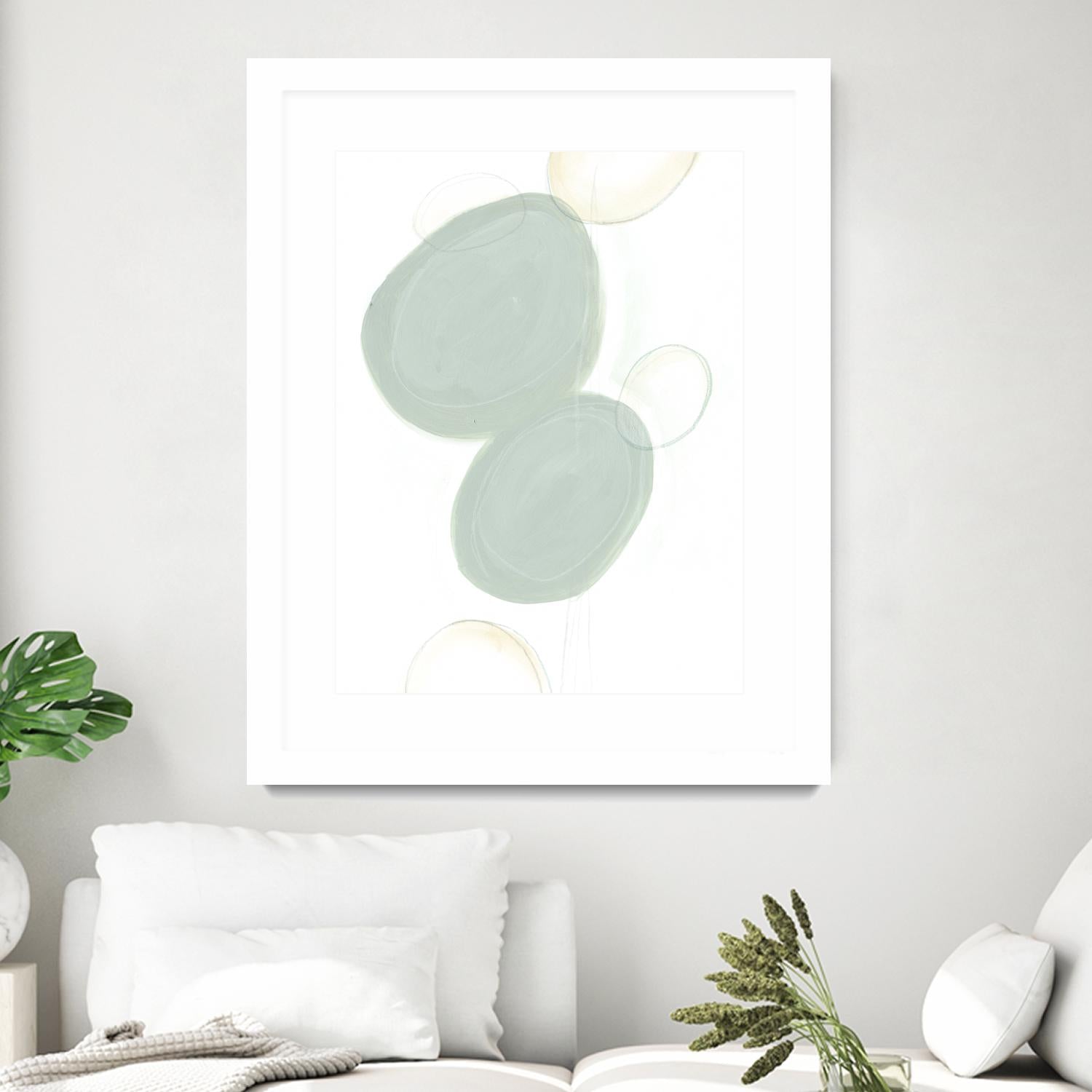 Implied Motif I by June Erica Vess on GIANT ART - green abstract