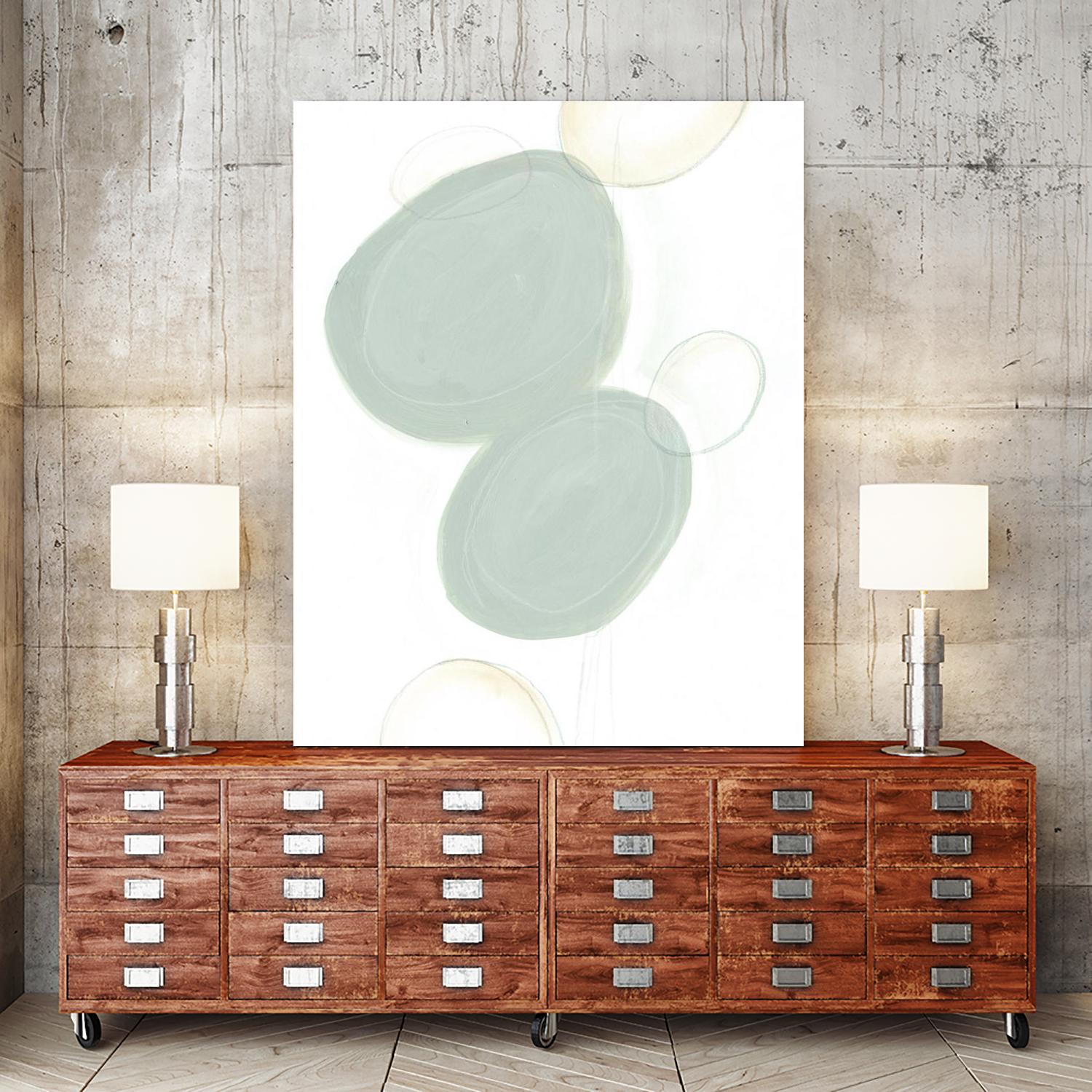 Implied Motif I by June Erica Vess on GIANT ART - green abstract