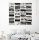 Stripe Block Prints I by Grace Popp on GIANT ART - black abstract