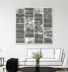 Stripe Block Prints I by Grace Popp on GIANT ART - black abstract