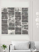 Stripe Block Prints I by Grace Popp on GIANT ART - black abstract