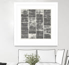 Stripe Block Prints I by Grace Popp on GIANT ART - black abstract
