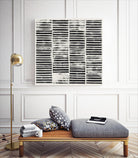 Stripe Block Prints I by Grace Popp on GIANT ART - black abstract