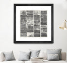 Stripe Block Prints I by Grace Popp on GIANT ART - black abstract