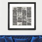 Stripe Block Prints I by Grace Popp on GIANT ART - black abstract