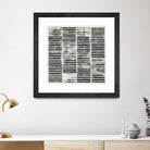 Stripe Block Prints I by Grace Popp on GIANT ART - black abstract