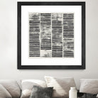 Stripe Block Prints I by Grace Popp on GIANT ART - black abstract