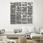 Stripe Block Prints II by Grace Popp on GIANT ART - black abstract