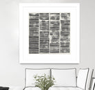 Stripe Block Prints II by Grace Popp on GIANT ART - black abstract