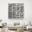 Stripe Block Prints II by Grace Popp on GIANT ART - black abstract