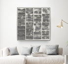 Stripe Block Prints II by Grace Popp on GIANT ART - black abstract