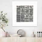 Stripe Block Prints II by Grace Popp on GIANT ART - black abstract