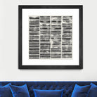 Stripe Block Prints II by Grace Popp on GIANT ART - black abstract