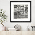 Stripe Block Prints II by Grace Popp on GIANT ART - black abstract