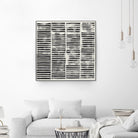 Stripe Block Prints II by Grace Popp on GIANT ART - black abstract