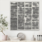 Stripe Block Prints II by Grace Popp on GIANT ART - black abstract