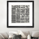 Stripe Block Prints II by Grace Popp on GIANT ART - black abstract