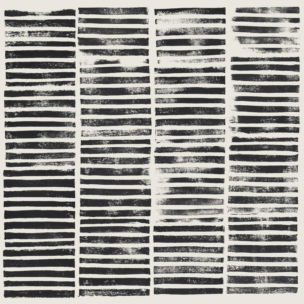Stripe Block Prints II by Grace Popp on GIANT ART - black abstract