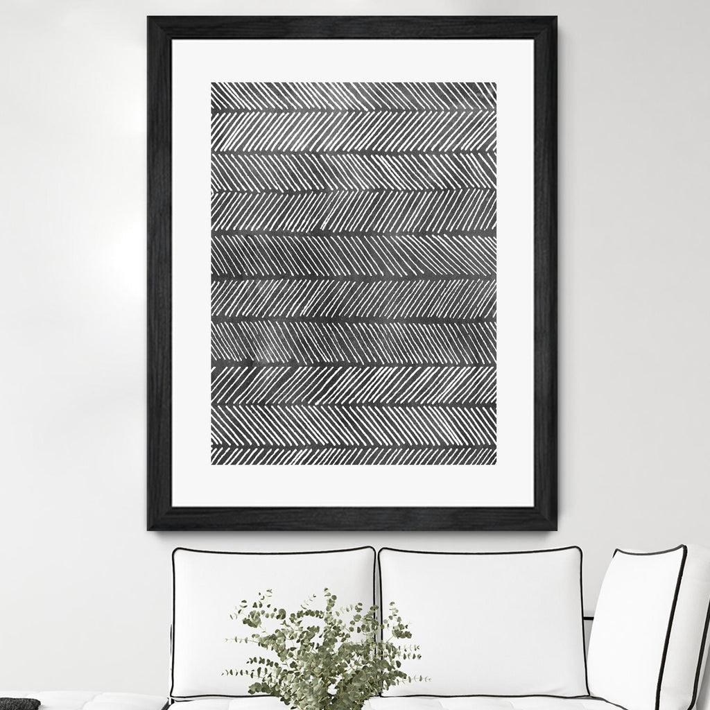 Modern Monochrome I by Grace Popp on GIANT ART - black abstract