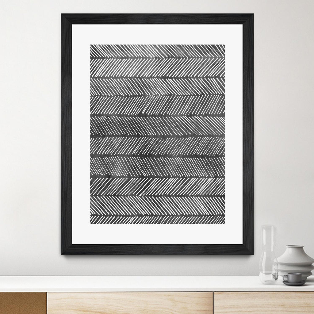 Modern Monochrome I by Grace Popp on GIANT ART - black abstract
