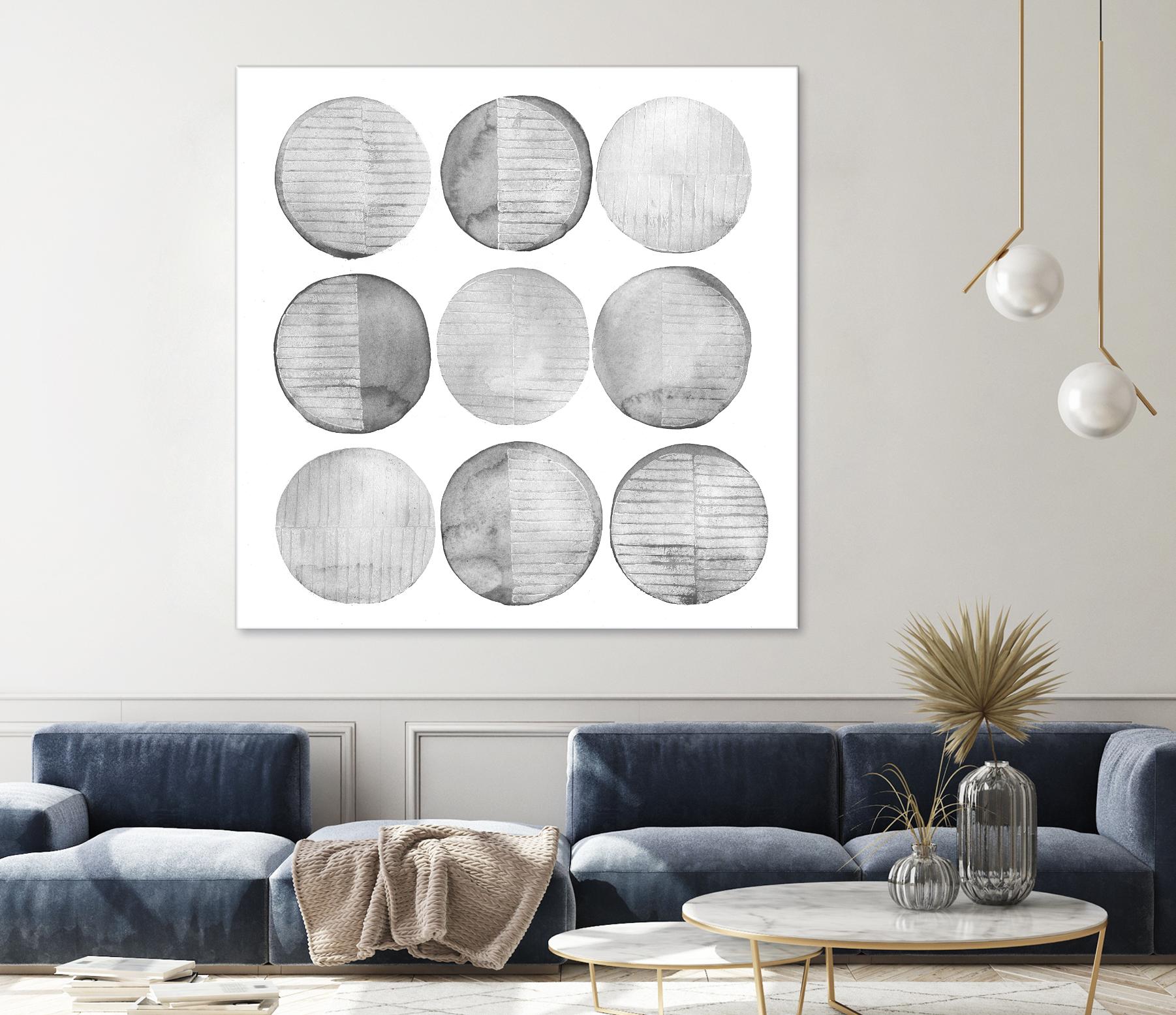 Soft Circles I by Grace Popp on GIANT ART - abstract