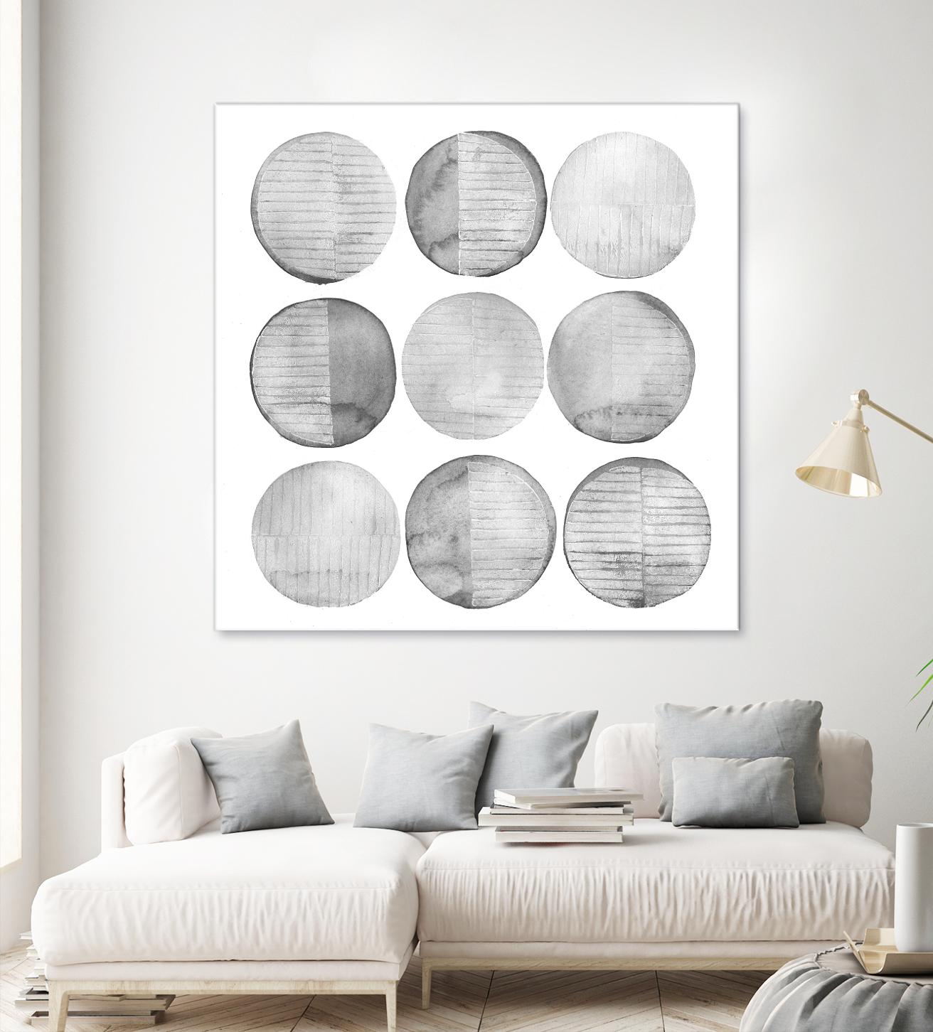 Soft Circles I by Grace Popp on GIANT ART - abstract