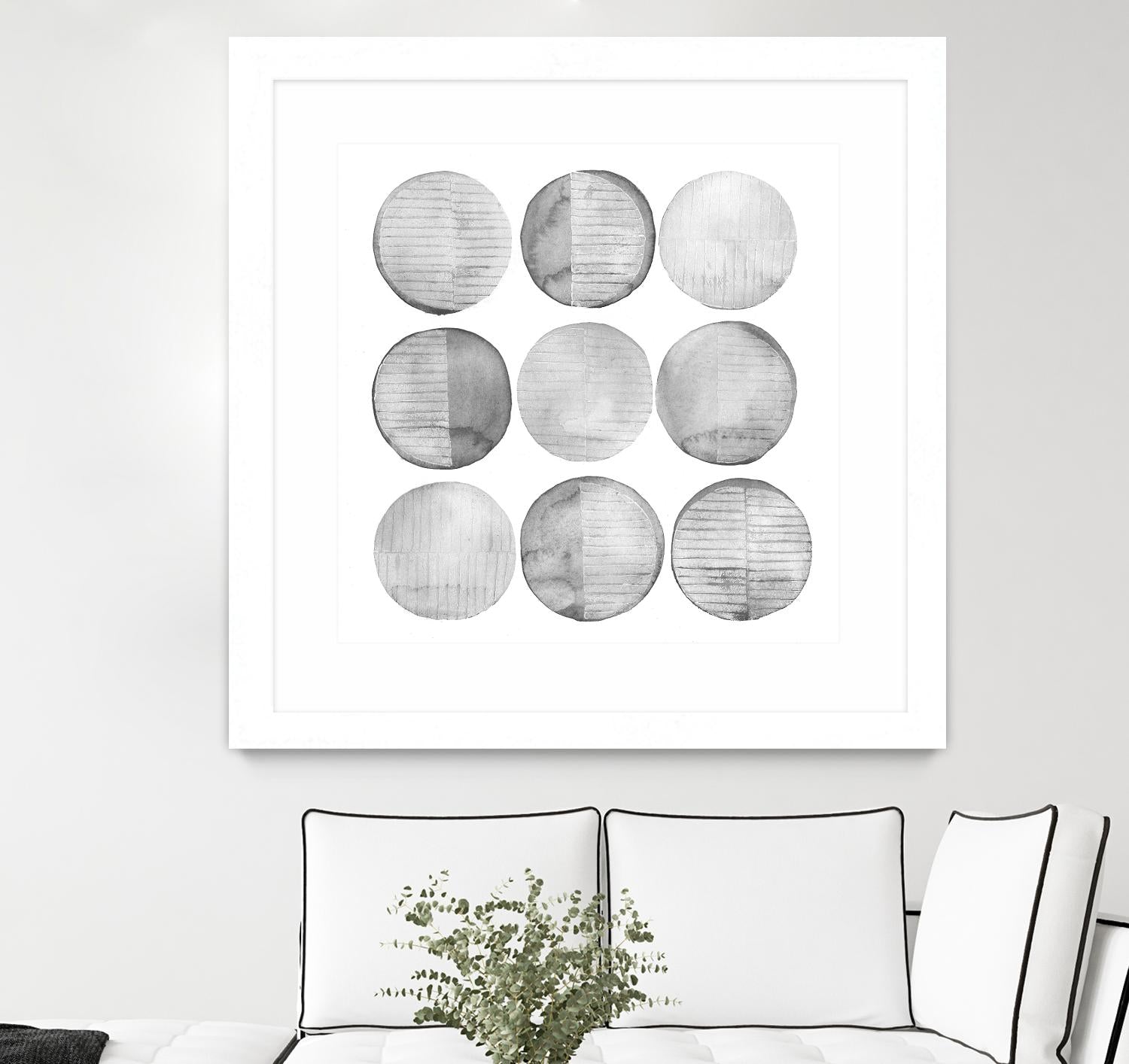 Soft Circles I by Grace Popp on GIANT ART - abstract