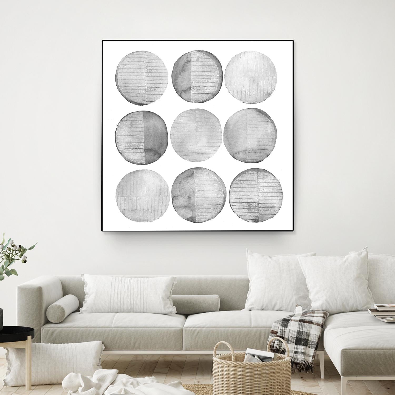 Soft Circles I by Grace Popp on GIANT ART - abstract