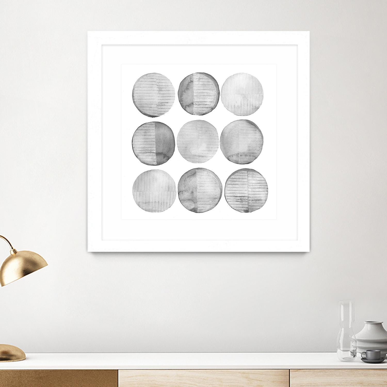 Soft Circles I by Grace Popp on GIANT ART - abstract