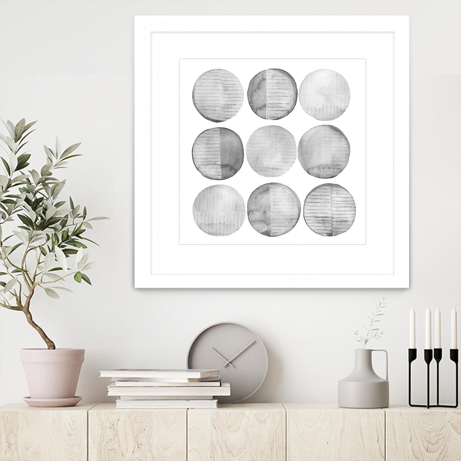 Soft Circles I by Grace Popp on GIANT ART - abstract