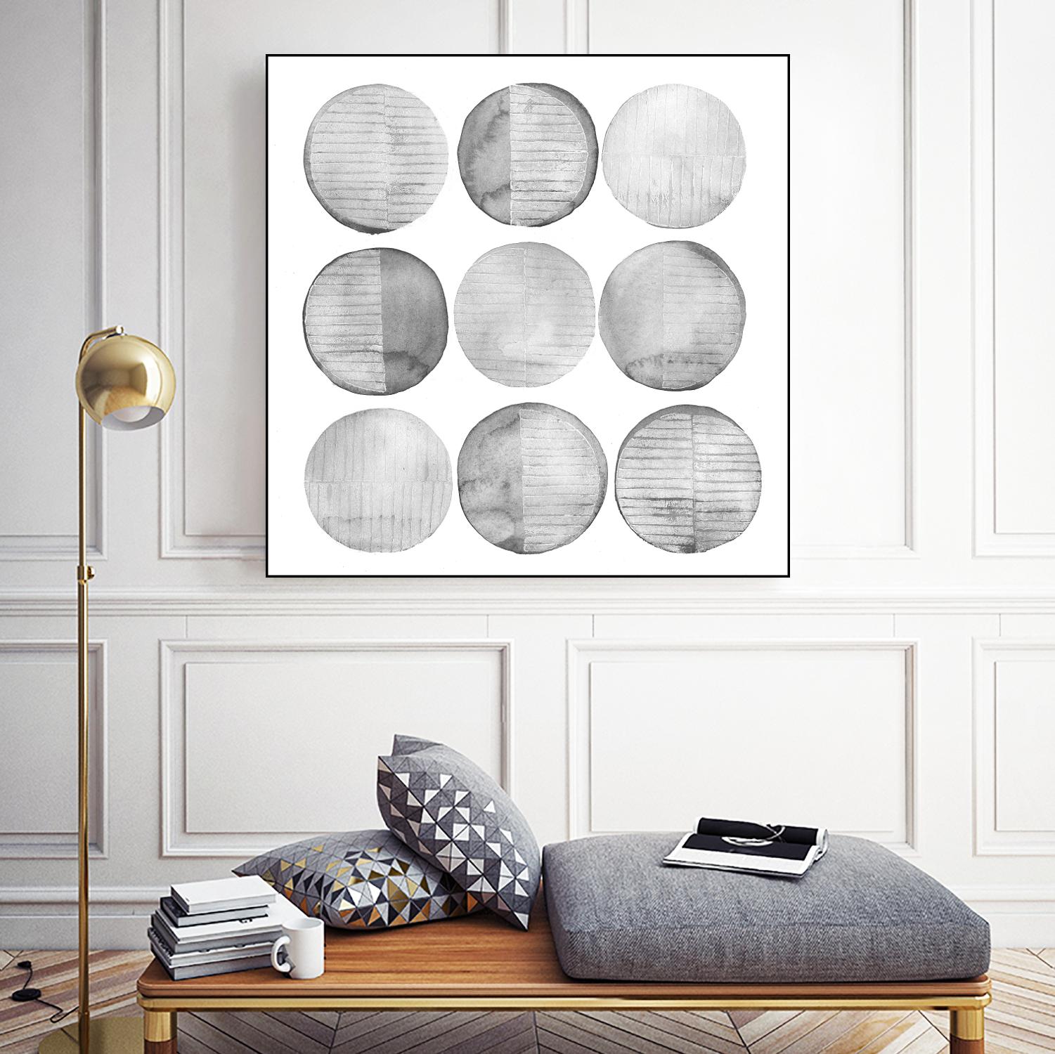 Soft Circles I by Grace Popp on GIANT ART - abstract