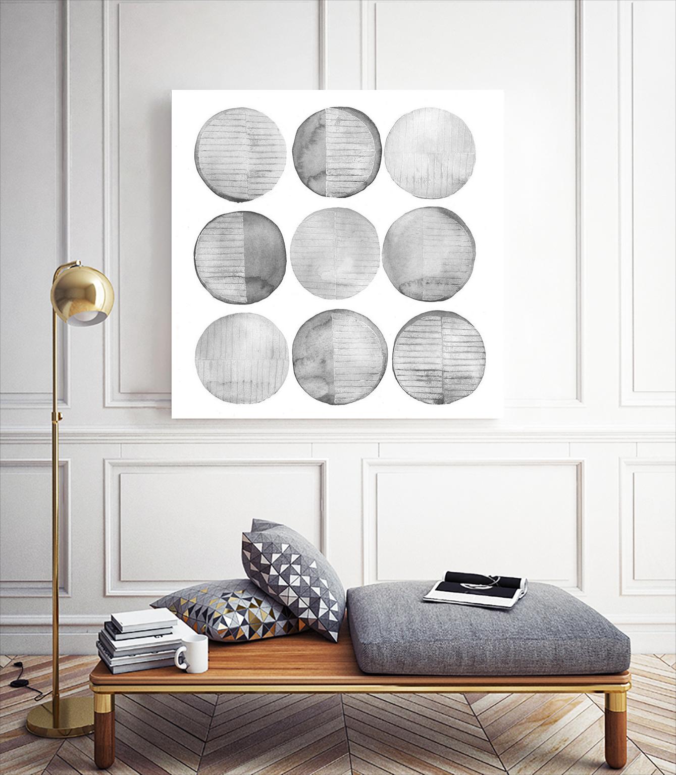 Soft Circles I by Grace Popp on GIANT ART - abstract