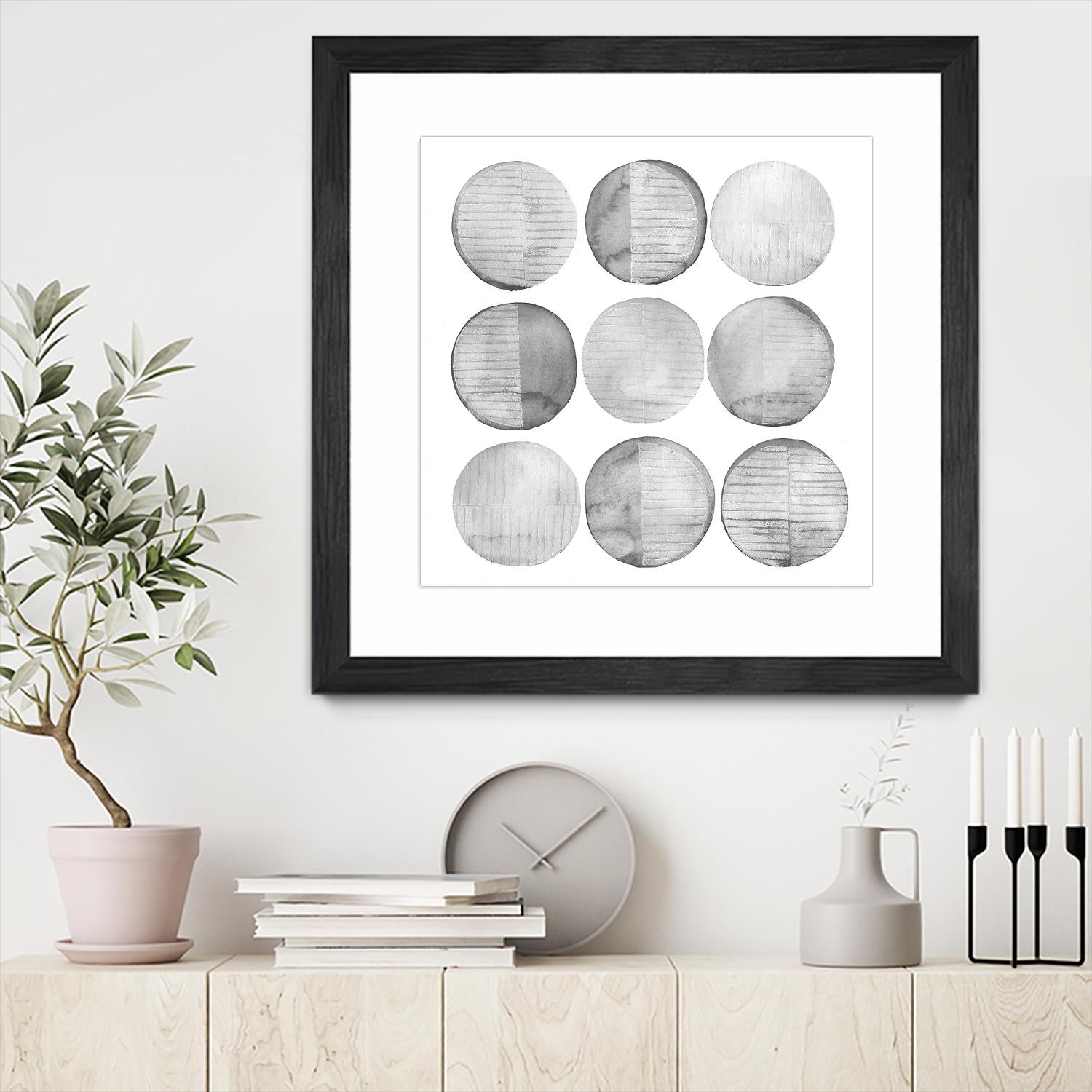 Soft Circles I by Grace Popp on GIANT ART - abstract