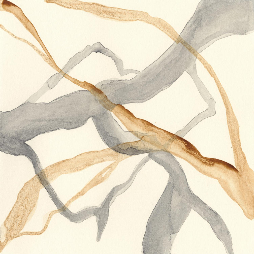 Rivulets II de Ren�e W. Stramel sur GIANT ART - abstrait brun