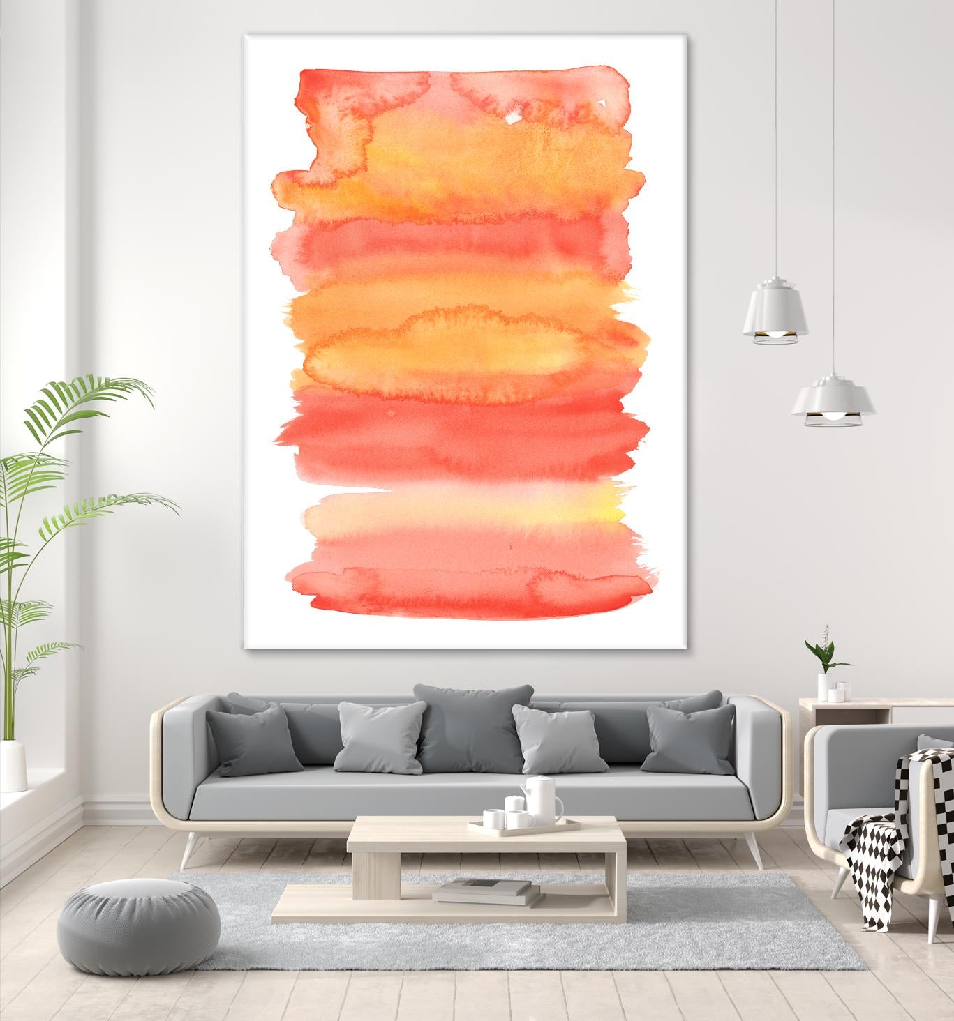 Tangerine II by Naomi McCavitt on GIANT ART - orange abstract