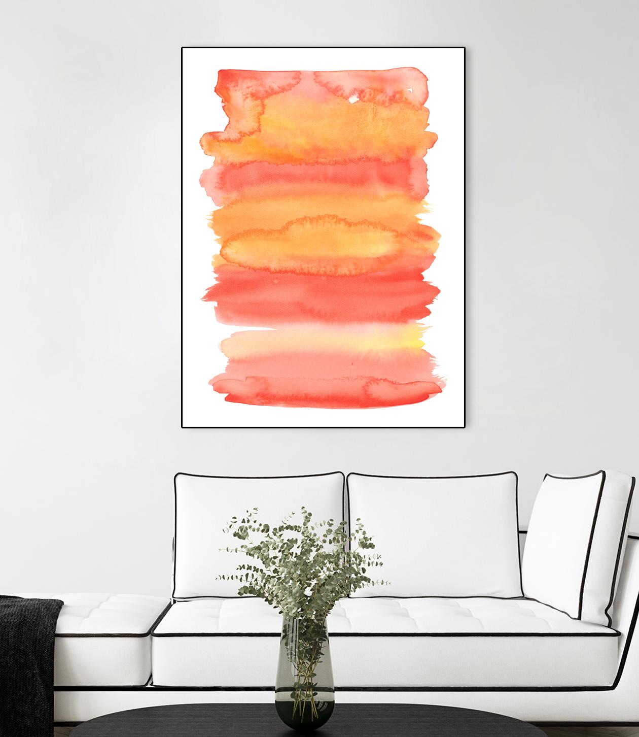 Tangerine II by Naomi McCavitt on GIANT ART - orange abstract
