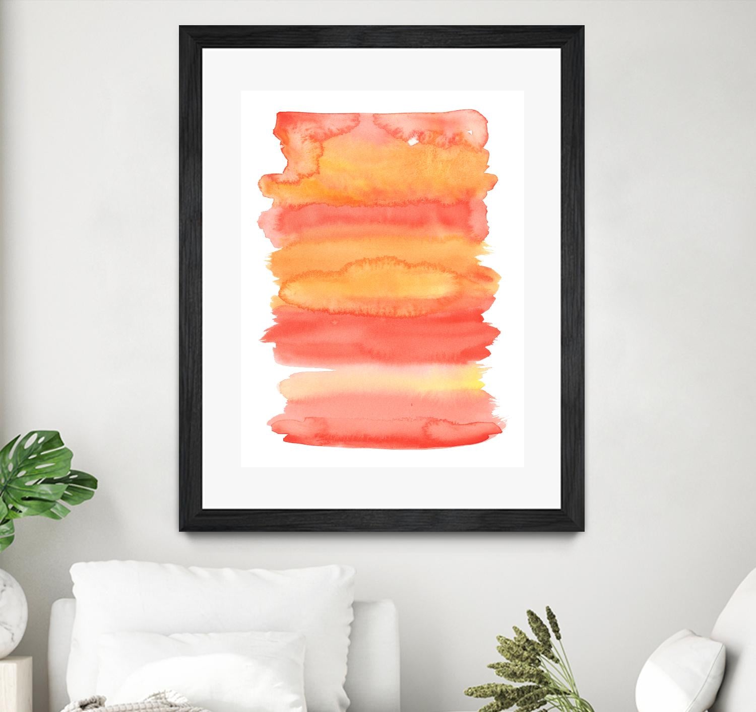 Tangerine II by Naomi McCavitt on GIANT ART - orange abstract