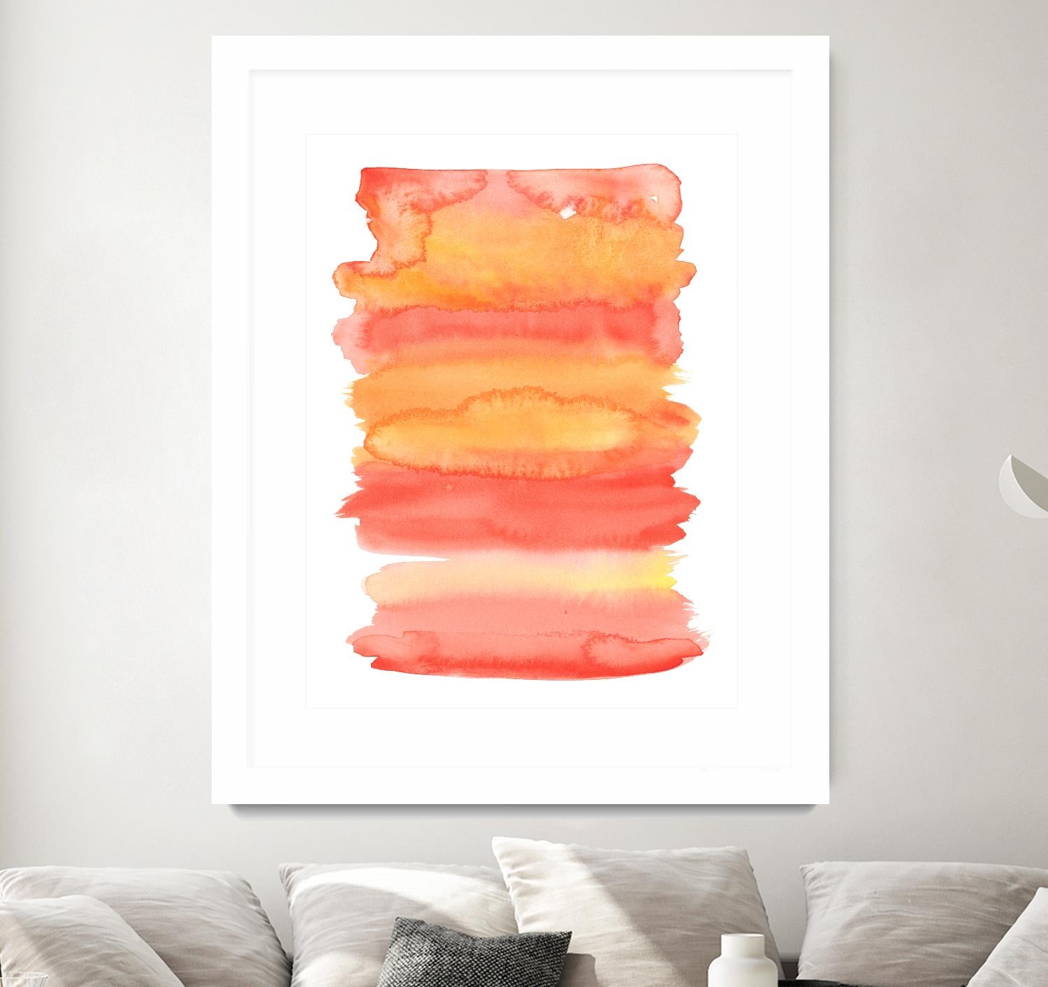 Tangerine II by Naomi McCavitt on GIANT ART - orange abstract