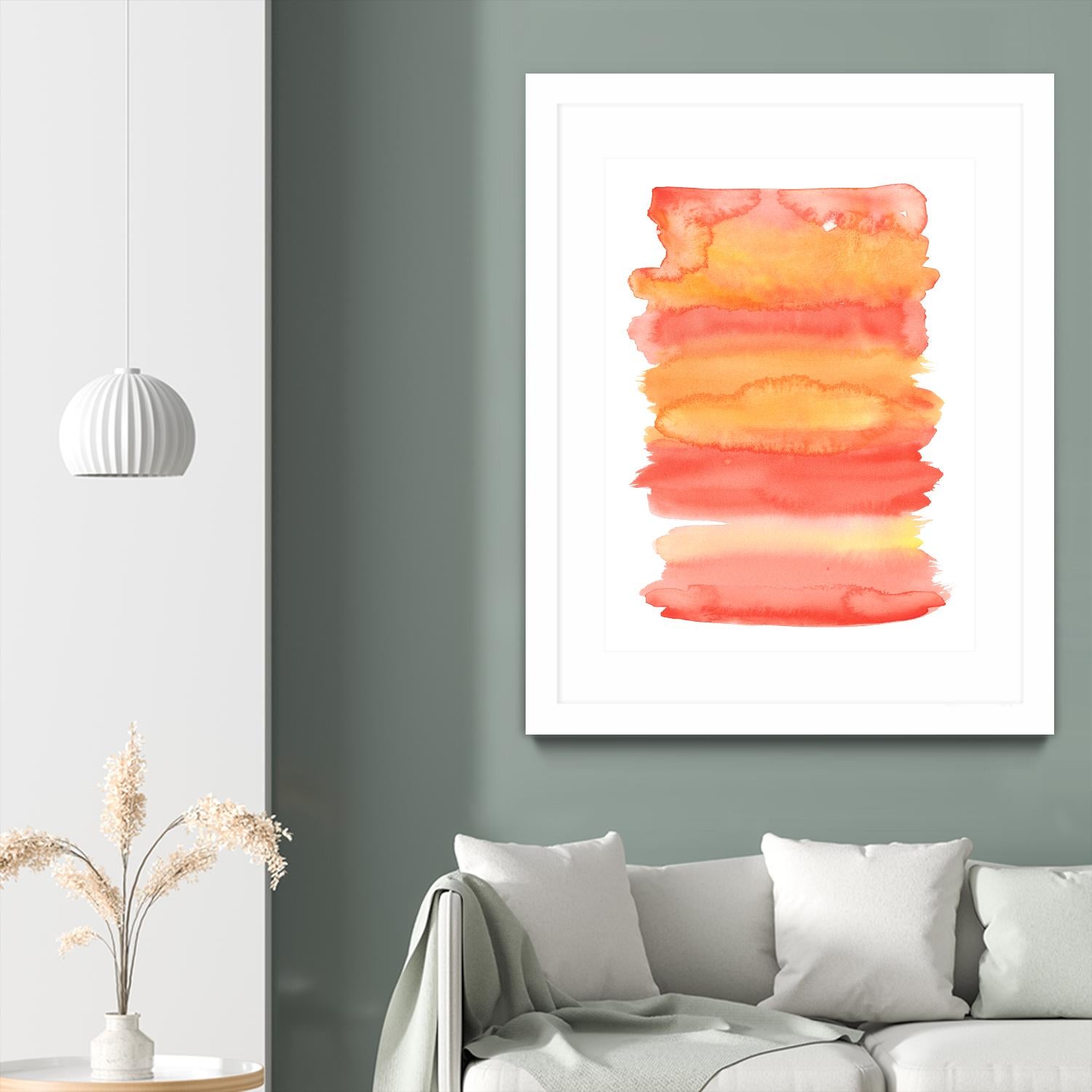 Tangerine II by Naomi McCavitt on GIANT ART - orange abstract