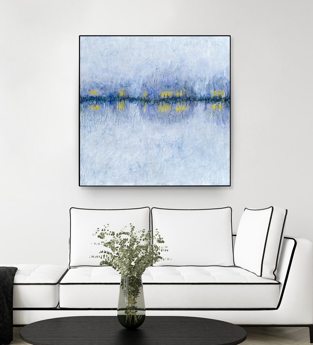 Across the Way I by Ren�e W. Stramel on GIANT ART - blue abstract