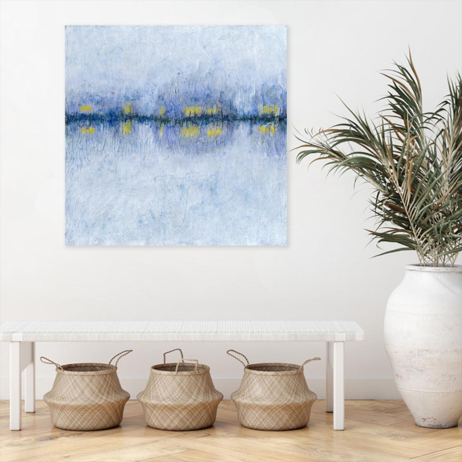 Across the Way I by Ren�e W. Stramel on GIANT ART - blue abstract