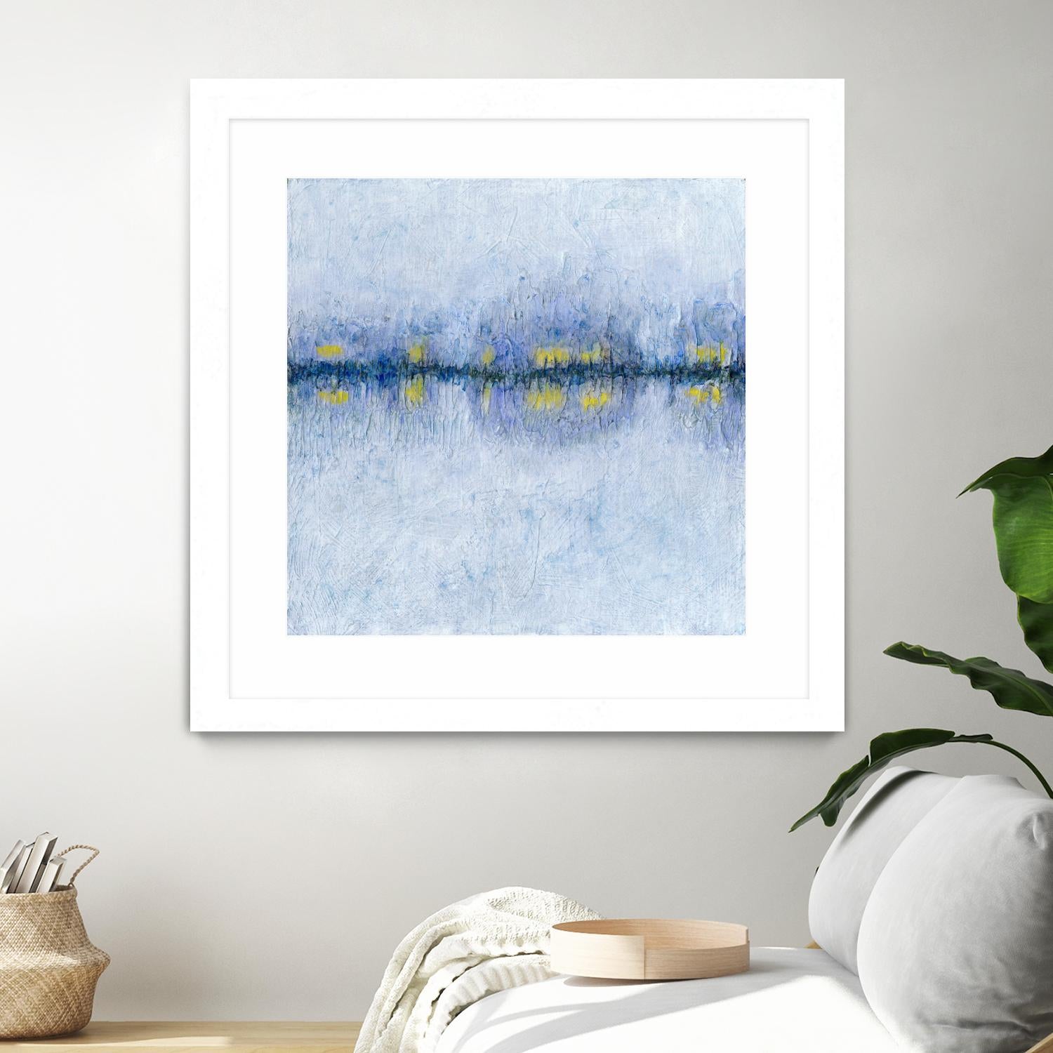 Across the Way I by Ren�e W. Stramel on GIANT ART - blue abstract