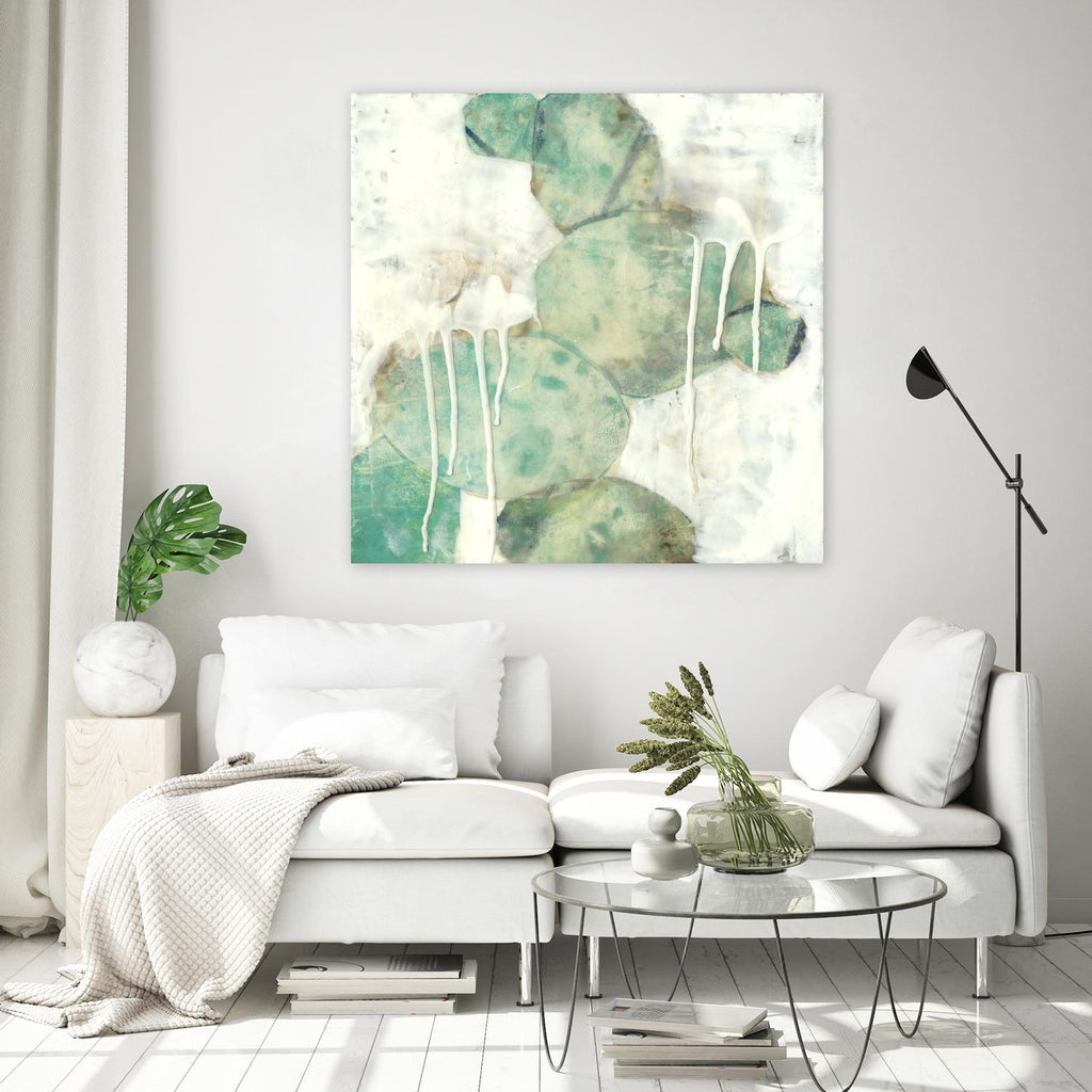 Riverbed I by Jennifer Goldberger on GIANT ART - green abstract