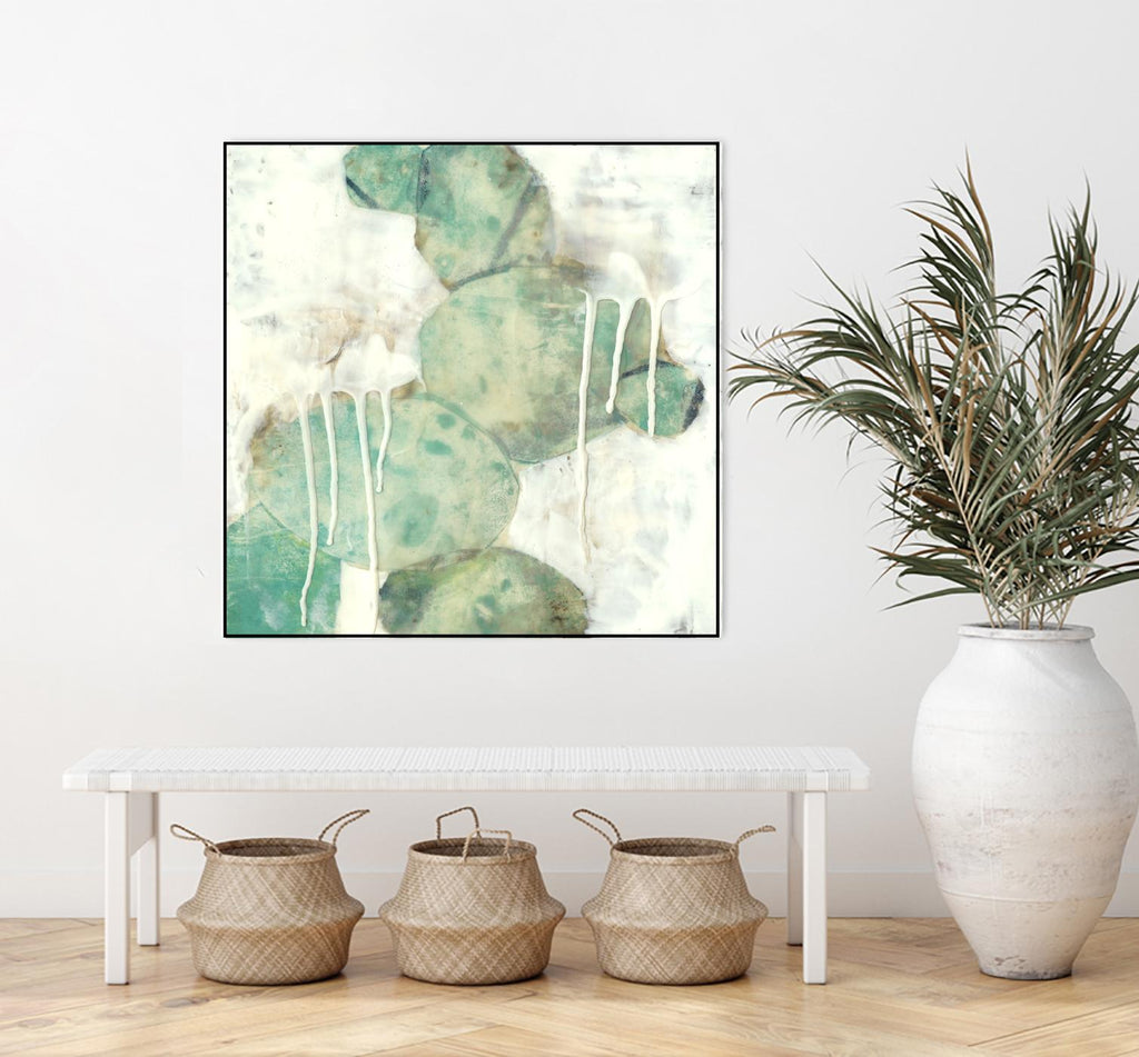 Riverbed I by Jennifer Goldberger on GIANT ART - green abstract