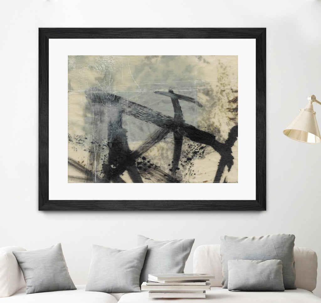 Sumi-e and Wax I by Jennifer Goldberger on GIANT ART - abstract