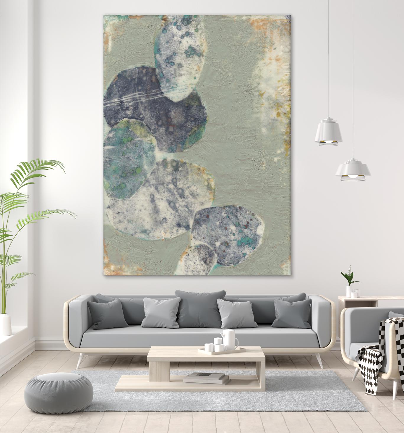 Rock Formations II by Jennifer Goldberger on GIANT ART - green abstract