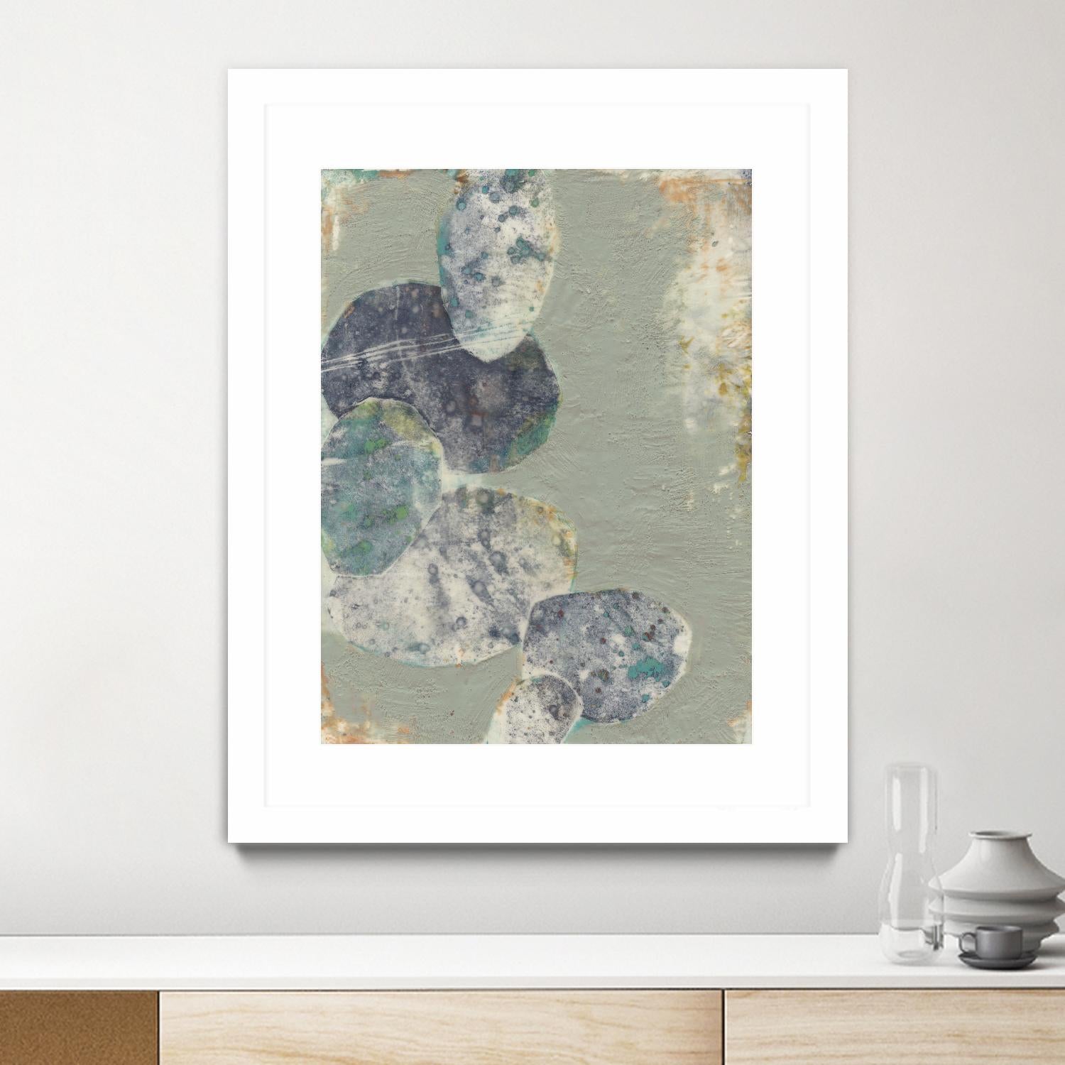 Rock Formations II by Jennifer Goldberger on GIANT ART - green abstract